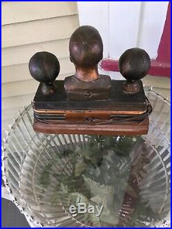 Vintage Art Deco Babe Ruth Yankees Baseball Antique Digital Old Clock Not Workin