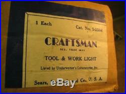 Vintage Craftsman 9-2504 Tool & Work Light Drill Press Lathe NEW OLD STOCK