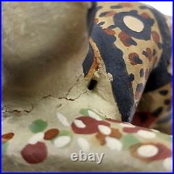 Vintage Native Pottery Storyteller Pot Old Unique with Repairs 5x4.5 10 child