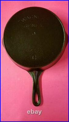 Vintage OLD Wagner No. 6 Cast Iron Skillet with Heat Ring, Sidney O, RESTORED