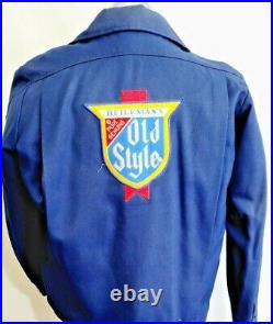 Vintage Official Heileman's Old Style Beer Jacket Uniform Mens Size 40R Medium