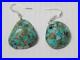 Vintage-Santo-Domingo-Indian-Sterling-Silver-Turquoise-Shell-Earrings-Old-01-jf