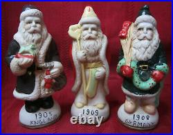 Vtg Old World Santa Christmas Collection 12 Handpainted Porcelain Ceramic Figure