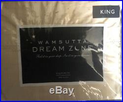 Wamsutta Dream Zone Chamois King Sheet Set 750 TC, Dark Cream Old Collection