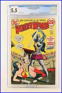 Wonder Woman #204 DC 1973 CGC 5.5 Wonder Woman returns to old costume. 1st App