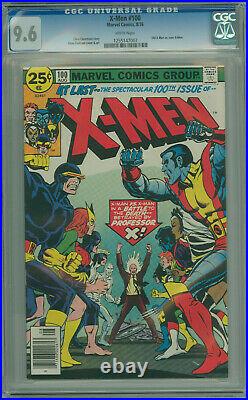 X-Men #100 CGC 9.6 White Pages Marvel 1976 Old Vs New X-men Claremont Story Nice